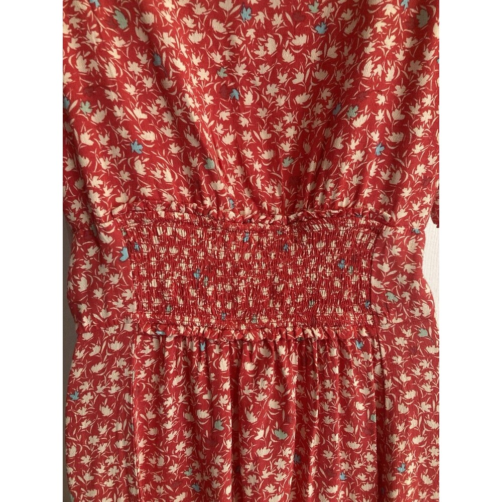 Free People red Floral Midi Dress - Picture 4 of 7